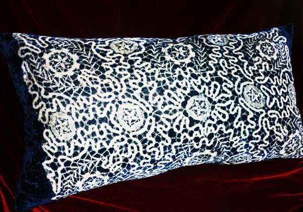 Blue Velvet Pillow